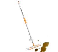 Huxibai Flat Floor Mops for Cleaning Floors - Flat Mop, Telescopic Handle, Quick Cleaning Tool, Laminate Wood Floors, Kitchen, Bathroom, Home, Daily Maintenance, Large Spaces