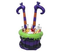 Huxibai Inflatable Cooler for Parties | Cauldron Refreshing Jar for Cold Drinks, Portable Wine Bucket for Weddings Events Camping Home Outdoor Halloween Birthday Cocktail