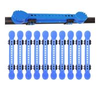 Huxibai Line Winding Machine - 10 Pieces Adjustable Rod Storage Organizer | Anti-Twist Rolling Station, for Dores Father Men Water Lake River Sea Shore Boat