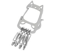 Huxibai Multiple Key Holder - Pen Holder for Keys, Stainless Steel Carabiner for Travel, Camping, Outdoor, Studies, Transportation, Daily Gym