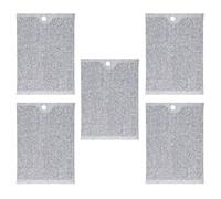 Huxibai Multipurpose Non-Scratch Wire Scourers - 5 Pieces Wire Kitchen Scourers, Portable Self-Draining Cleaning Cloths for Cleaning Fruits Kitchen Countertop and Vegetables