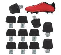Huxibai Soccer Boots Cleats | Screw On Studs for Football Shoes - Sports Shoe Accessories with Wrench Screws for Synthetic Grass Covered Fields Training League Y, Black/White, Consulte la descripción