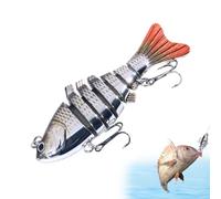 Huxibai Swimming DestRes, Multi Joint Swimbaits for Hook Lures, Colorful Catfish Bait 10cm, Laptop Accessories for All Water Layers