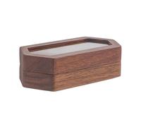 Huxibai Wedding Ring Boxes For Ceremony - Wooden Case For Two Rings, Desk Organizer For Engagement, Weddings, Marriage Proposals And Anniversaries