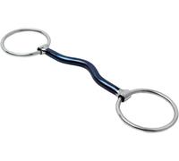 Huxlay Bros Blue Sweet Iron Loose Ring Mullen Mouth Snaffle, 5.0"