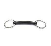 Huxlay Bros HB Loose Ring Snaffle Bits Rubber Mouth (5.0 inch)