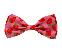 Huxley & Kent Bow Tie for Pets | Strawberries (Extra-Large) | Spring Velcro Bow Tie Collar Attachment | Fun Bow Ties for Dogs & Cats | Cute, Comfortable, and Durable | H&K Bow Tie