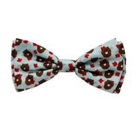 Huxley & Kent Bow Tie for Pets | Tossed Beaver with Leaf (Small) | Velcro Bow Tie Collar Attachment | Fun Bow Ties for Dogs & Cats | Cute, Comfortable, and Durable | H&K Bow Tie