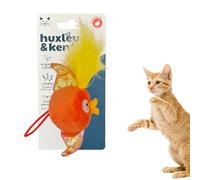 Huxley & Kent Flinger Plush Cat Toy - Interactive Catnip Toy for Cats & Kittens - Soft with Crinkle & Catnip - Perfect for Flinging & Chasing - Goldfish Flinger