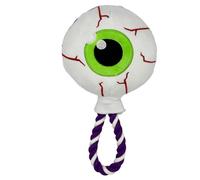 Huxley & Kent for Dogs | Eyeball Safety Pop | Halloween Fall Power Plush Dog Toy with Squeaker | Funny Dog Toy | Cute Dog Toy | H&K Squeaky Dog Toy, White