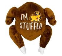 Huxley & Kent for Dogs | I'm Stuffed Turkey (Small) | Thanksgiving Fall Power Plush Dog Toy with Squeaker | Funny Dog Toy | Cute Dog Toy | H&K Squeaky Dog Toy