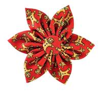 Huxley & Kent Pet Pinwheel | Happy G-Man (Large) | Christmas Holiday Collar Accessory for Dogs/Cats | Bow Collar Attachment | Cute, Comfortable Accessory | H&K Pinwheel for Pets