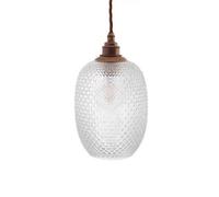 Huxley Prismatic Pineapple Glass Pendant Light - Old English Brass - Se Home