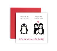 Huxters 9th Anniversary Card for Husband or Wife - 9 years of happiness after being with you Love - 14.8cm (9 years)
