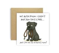 Huxters Birthday Card from Dog Cane Corso for Mum Dad Doggy Parents Dogs Cards - We Both Know I Didn’t Buy You This Card But Can We Go Walkies Now? (Cane Corso)