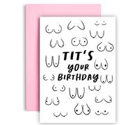 Huxters Birthday Cards for Her - Funny A5 Card - Gifts for Women Her Friends - Best Friend Birthday Card for her friends female - Cocktails and Fun - A5 (Tits)
