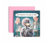 Huxters Birthday Cards for Her Women - Classy Old Bird - Friend Sister Friend Mum Auntie Nan Gran Nanny Wife - 14.8cm