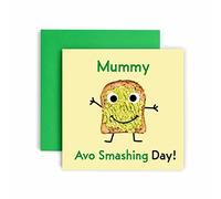 Huxters Birthday Cards for Women - Avo Smashing Mummy Happy Birthday Card for Birthday, Mother’s Day - Mummy Birthday Card with Lovely Pink Envelope - Funny Birthday Card (Mummy)