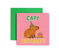 Huxters Capybara Birthday Card for Girls - Have a Fabulous Capy Birthday cards (Capy)