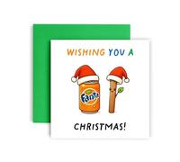 Huxters Christmas Card for Friend Her Women Him men - Fantastic Xmas Stick Cards - Seasons Greetings Funny Chistmassy Laughs (You)