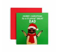 Huxters Christmas card - Xmas to a Flippin' Great Dad Xmas Cards (Dad)