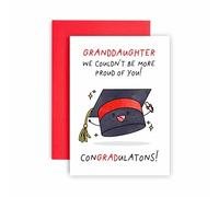 Huxters Congratulations University Graduations Card for Granddaughter Passing Exams and Graduations 2:1 First Class - Aced It You Passed - Well done - 14.8cm (Granddaughter)