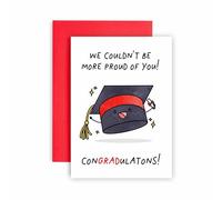 Huxters Congratulations University Graduations Card for Passing Exams and Graduations 2:1 First Class - Aced It You Passed - Well done - 14.8cm (Congradulations)
