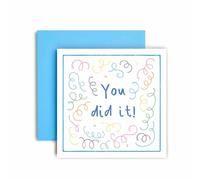 Huxters Exam congratulations Card You passed Your Exams Well Done Cards You Did it! - (You did it)
