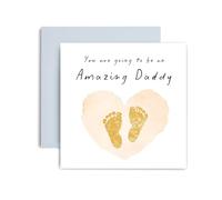 Huxters Expecting Baby Card You are Going to Be Amazing Daddy Announcement Shower We're Pregnant - 14.8cm (Expecting Daddy)