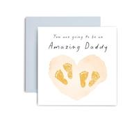 Huxters Expecting Twins Baby Card You are Going to Be Amazing Twin Daddy Announcement Shower We're Pregnant - 14.8cm (Expecting Twin Daddy)