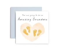 Huxters Expecting Twins Baby Card You are Going to Be Amazing Twin Grandma Announcement Shower We're Pregnant - 14.8cm (Expecting Twin Grandma)