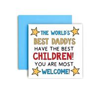 Huxters Father's Day Card for Daddy has the Best Children Special card from Daughter Son - 14.8cm (Daddy)