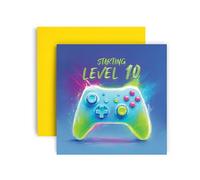 Huxters Fun Gaming 10th Birthday Card for Boys Gamer Birthday - 14.8cm (10th)