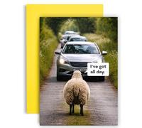 Huxters Funny Birthday Card For Farmer - Sheep Joke Card - Rural Humour - Countryside Gift for Farmers Drivers Friends