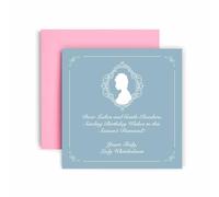 Huxters Funny Birthday Card for Her Friend Female - Bridgerton Lady Whistledown - Card for Mum Sister Auntie Nan Grandma 14.8cm