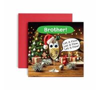 Huxters Funny Brother Christmas Card - Let it Flow - 14.8cm