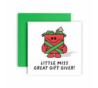 Huxters Funny Christmas Card for Her - Gift Giver - Christmas card for Wife Mum Sister Auntie Daughter Christmas Traditions (Mrs)