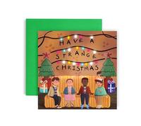 Huxters Funny Christmas Card - Strange Christmas - Christmas card fo Teens and him and her men women Drama Christmas card - 14.8cm