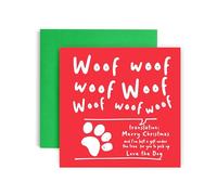 Huxters Funny Christmas Cards from Dogs for Women and Her - Happy Christmas From the Dog for him and her Christmas Holiday - Dog Mum Dog Dad