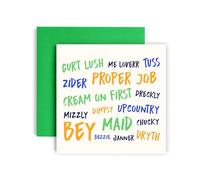 Huxters Funny Devon Birthday Card (Welsh) Card for Him Men - 14.8cm (Devon)