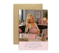 Huxters Funny Maternity Leave Card for Colleague - “Good Luck on Your Maternity Leave” - Humorous Leaving Card for Work Friend, Coworker or Team Member (Maternity)