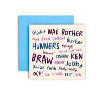 Huxters Funny Scottish Birthday Card Scot Slang Card for Him Men - 14.8cm (Scottish)