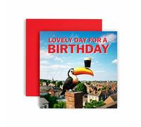 Huxters Funny Split the G Birthday Card guinness for Him Men Son Grandson Dad Uncle Brother 18th 21st 30th 40th Birthdays Cards - 14.8cm (Toucan)