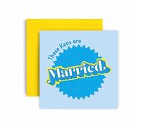 Huxters Gay Wedding ‘Congratulations to the Happy Couple’ Gay Wedding gifts Congratulations Wedding card - Wedding gifts for couple - Fun Greetings Card, Wedding Card (Groom and Groom)