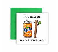 Huxters Good Luck First Day New School Card You'll do Fantastick at Schools Cards - Son Daughter Grandson Granddaughter Nephew Niece (Fantastic NS)