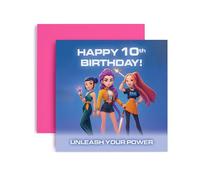 Huxters K-Pop Inspired 10th Birthday Card for Girls Daughter Niece Sister Friend Bestie - 10 Today (10th)