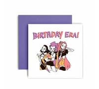 Huxters K-Pop Inspired Birthday Card for Girls Daughter Niece Sister Friend Bestie - Have a Brilliant Birthday Era