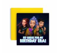 Huxters K-Pop Inspired Birthday Card for Girls Daughter Niece Sister Friend Bestie - Have a Brilliant Birthday Era