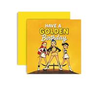 Huxters K-Pop Inspired Birthday Card for Girls Daughter Niece Sister Friend Bestie - Hope Your Birthday is Golden