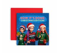 Huxters K-Pop Inspired Christmas card for Girls - How it's Done - Xmas Cards Friend Daughter Sister Bestie Niece (How)